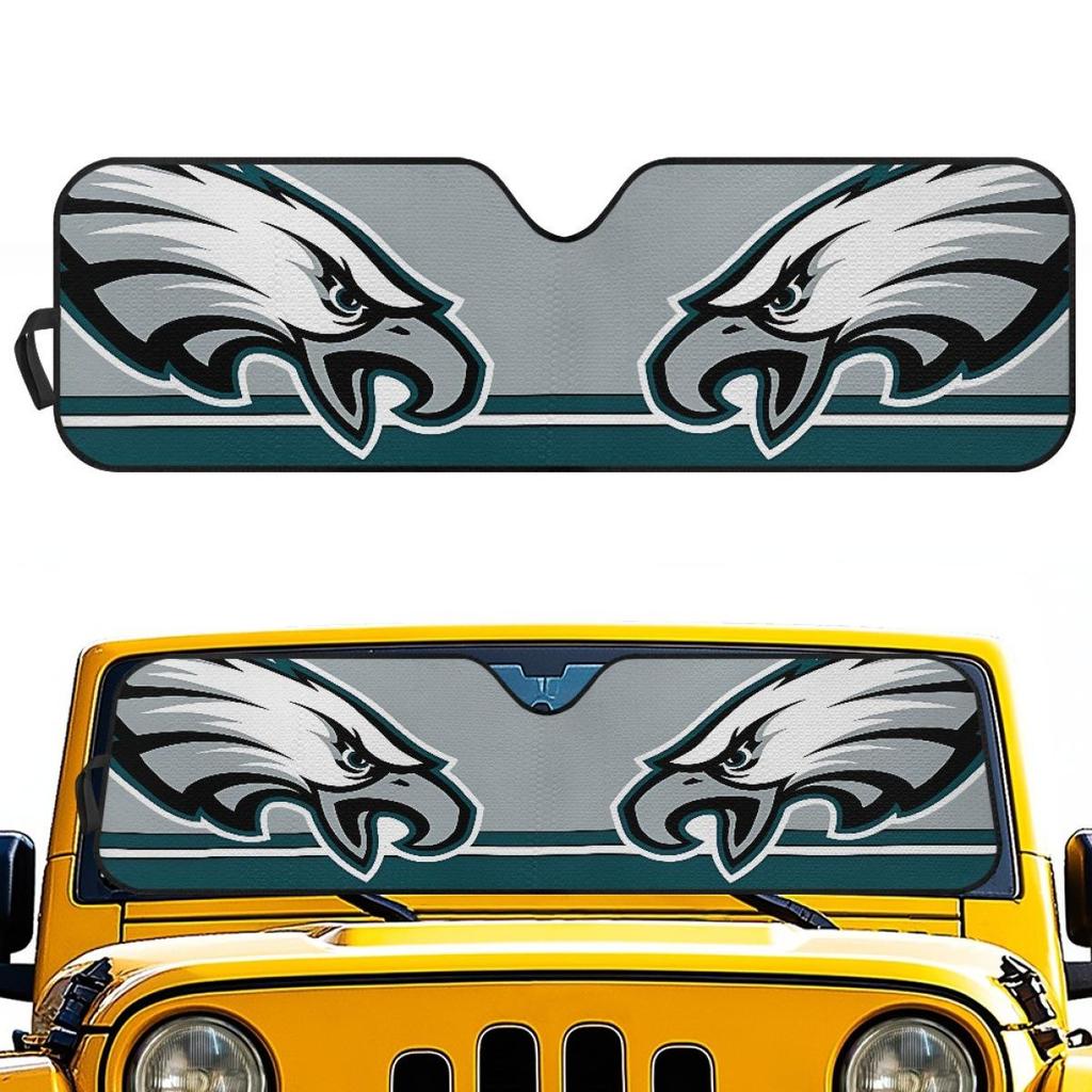 Philadelphia Eagles Custom Aluminum Foil Sunshade for SUVs - Heat Insulation & UV Protection