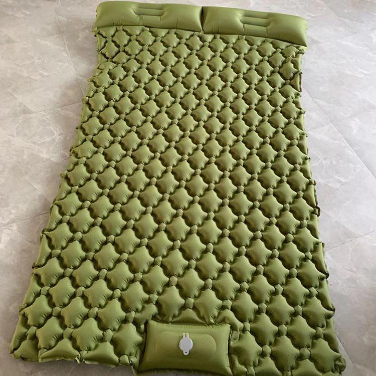 Double Inflatable Camping Mat: Portable, Moisture-Proof Air Mattress for Outdoor Adventures and Beach
