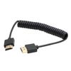 HangTon HDMI 8K 4K 120fps UHD Cable Coiled for ATOMOS Ninja V Blackmagic BMPCC Sony A7S Nikon Camera Type A HDMI Portkey, Monitor, 4K, ZCAM, III,