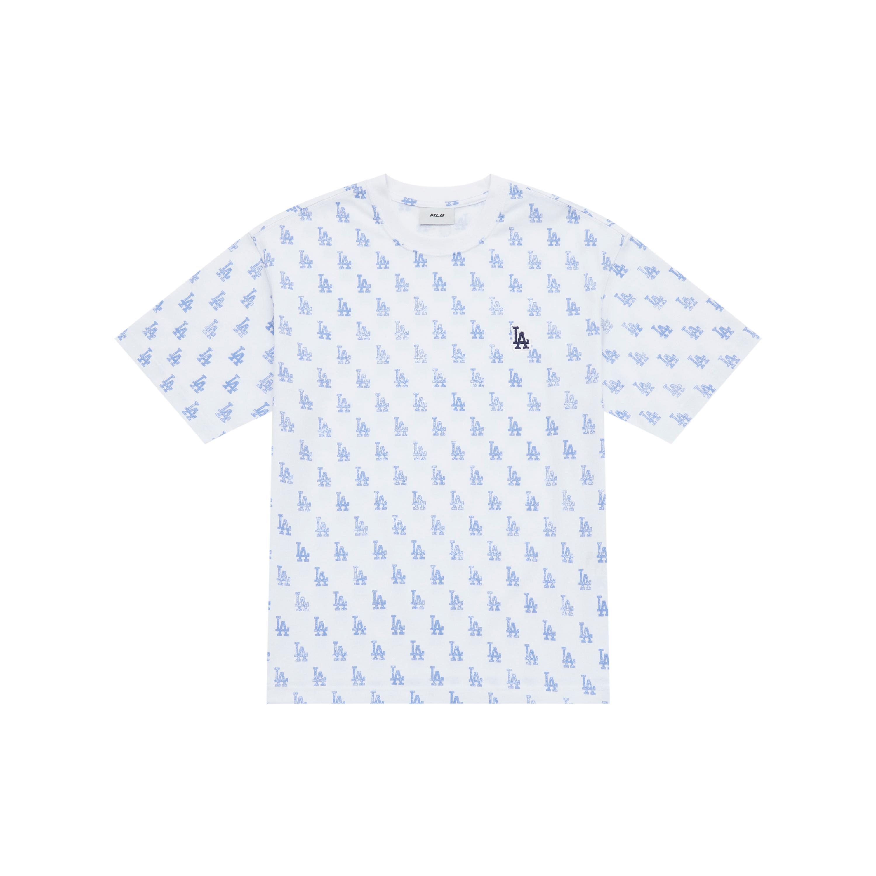 MLB MONOGRAM SS25 T Shirt Unisex Dark Blue 3ATSM0253-07BLD XL