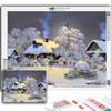 5D Diy Diamond Painting Winter Cabin Cross Stitch Set Full Diamond Embroidery Mosaic Art Picture of Rhinestones Decor Gift