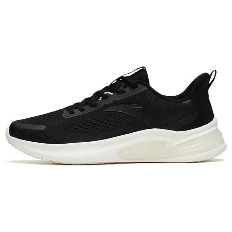 New Anta Anti Slip Wear Resistant Low Top Running Shoes Men's Black White 112325542-3