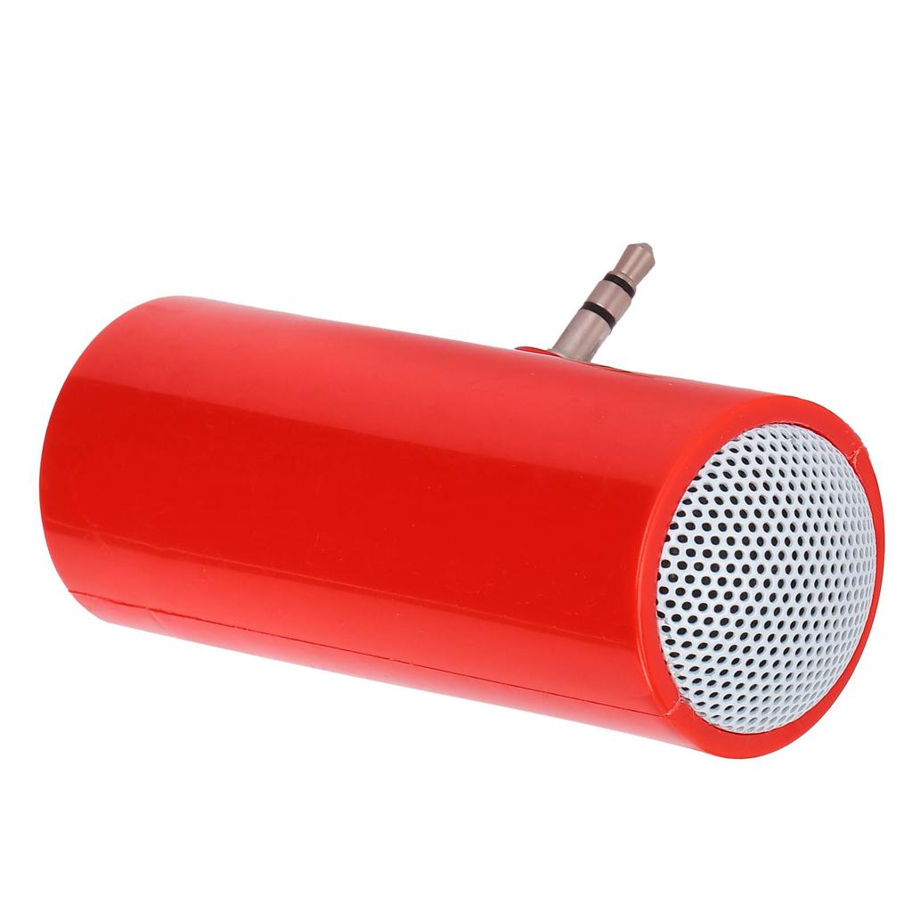 3.5 mm Jack Stereo Mini Speaker Portable Wireless Plug in Speaker for Mobile Phones and TabletsRed