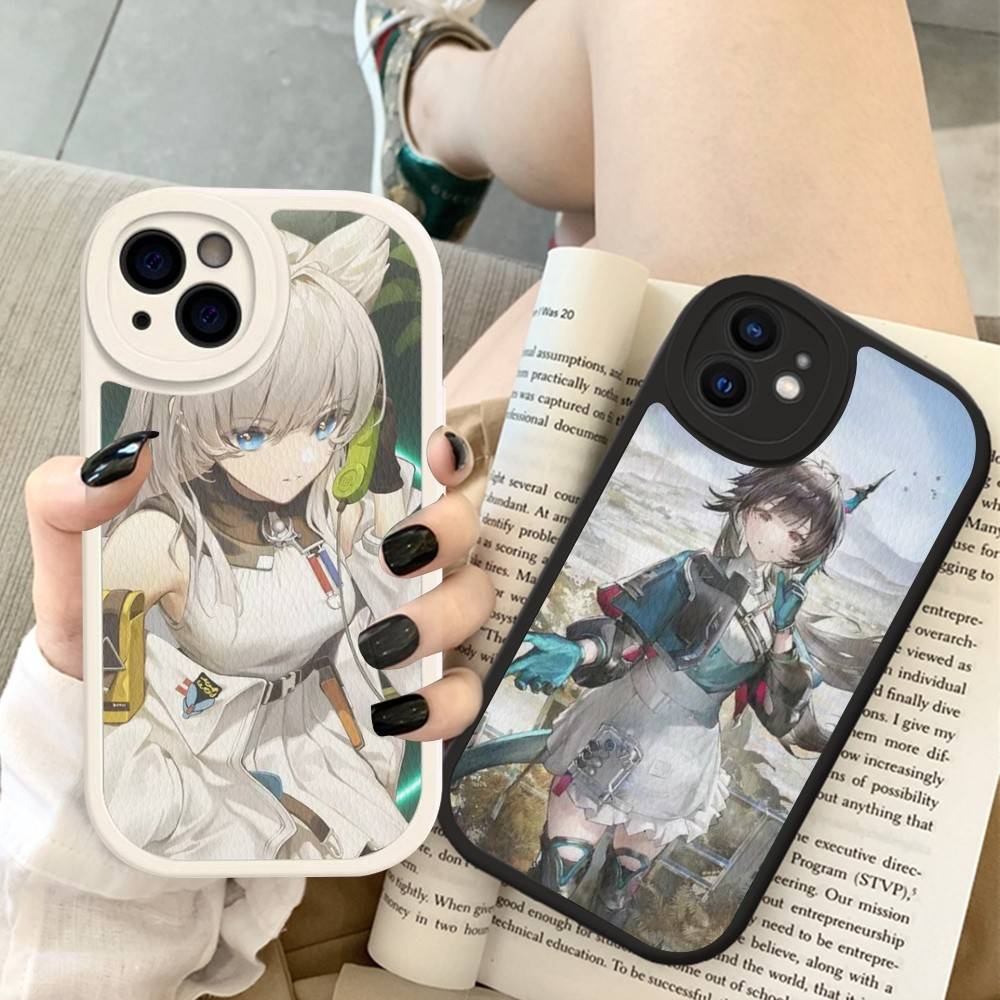 Popular Game A-Arknights E-Endfield Phone Case For IPhone 16 15 14 13 12 11 Pro Max Plus Soft Leather Cover