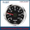 ELING 52mm Water Temp Meter Signal 0-120℃/30-250℉ Temperature Gauge with 7 Colors Backlight for Boat Car Motorcycle 9-32V