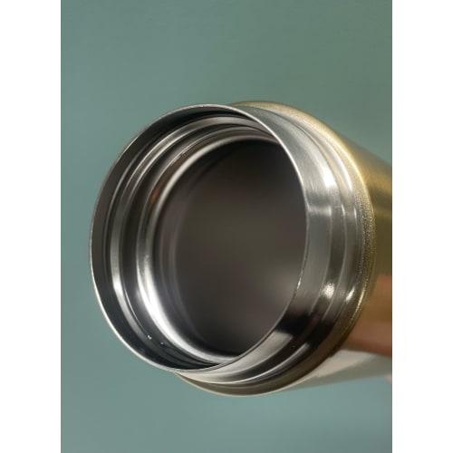 Marutatsu Mug Bottle, Stainless Steel Water Bottle, Vacuum Insulated, Direct Drinking Lid, Gift Packaging, Gold, 310ml, 35392