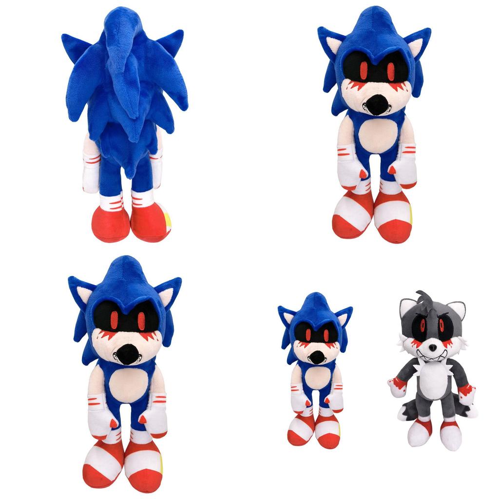 Sonic Exe I Spiriti dell'Inferno Peluche Sangue Malvagio Bambola Morbida Ripiena Regalo per Bambini