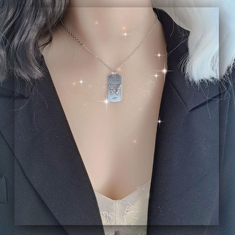 Ocean Theme Necklace Sparkling Mermaids Tail Pendant Choker Minimalisms Cat Butterfly Skull Charm Clavicle Chain Jewelry