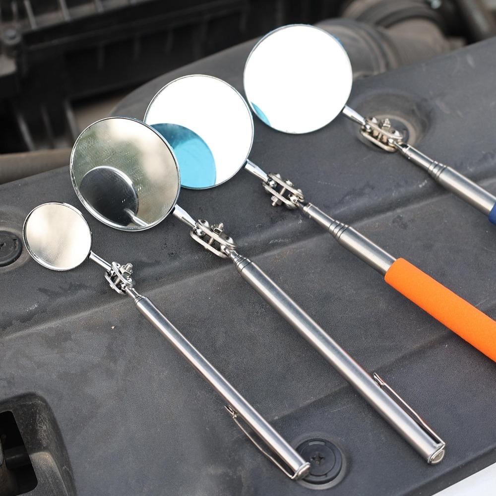 Telescoping Car Inspection Mirror 30mm 50mm Round 360 Swivel Extendable Hand Tool for Auto Mechanic Engine Repair Maintenance