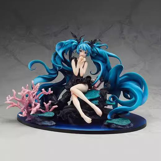 

Hatsune Miku Deep Sea Virtual Singer Anime Figure Scene Model Boxed Collectible Statue Ornament Surprise Gift For Anime Fans (As shown-18339)-