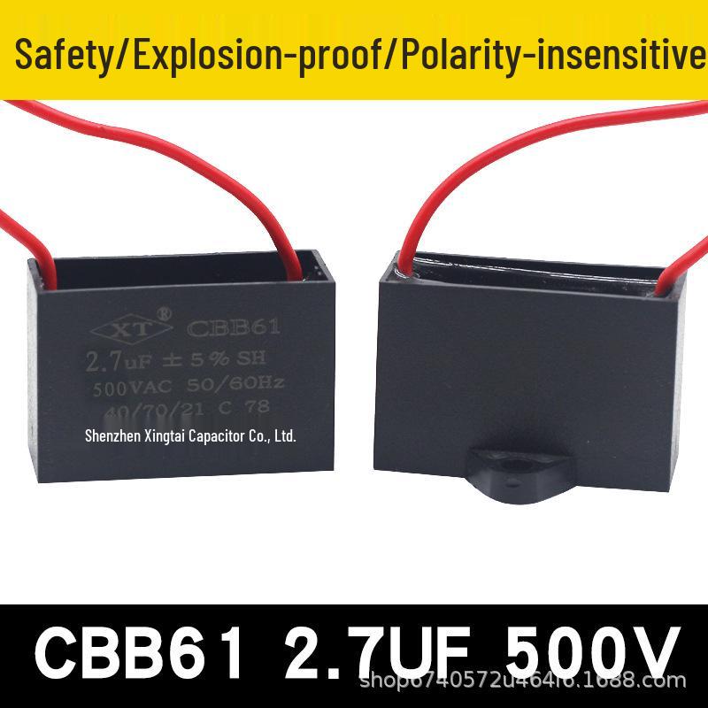 Free Shipping CBB61 Electric Fan Capacitor 0.8-6uF for Ceiling, Floor, and Industrial Fans