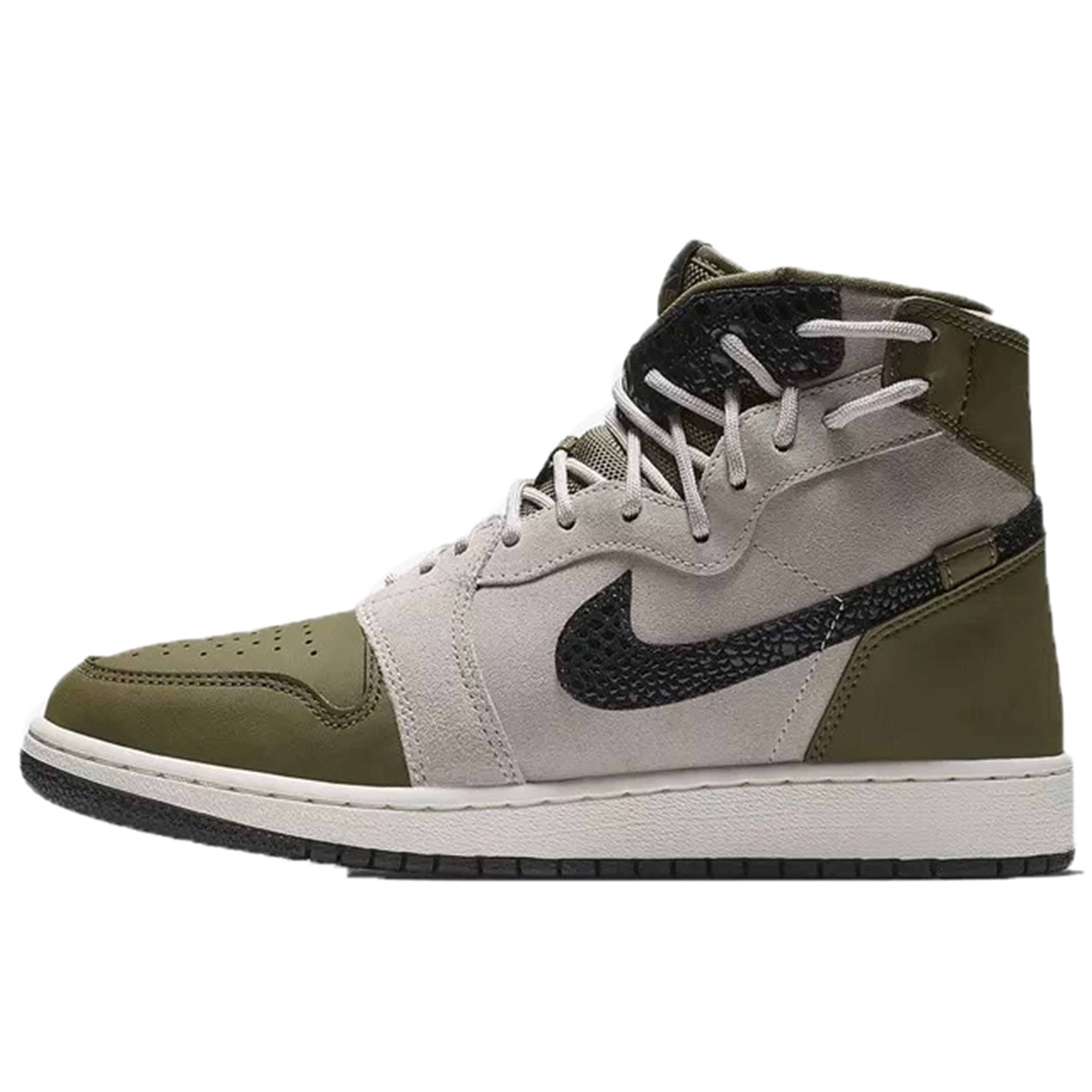 

Женские кроссовки Air Jordan 1 Rebel XX Olive Canvas Green Moon-Particle-Black AR5599-300