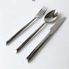 Western food knives, forks and spoons set Excellent stainless steel three-piece set Household steak tableware knives and forks ins