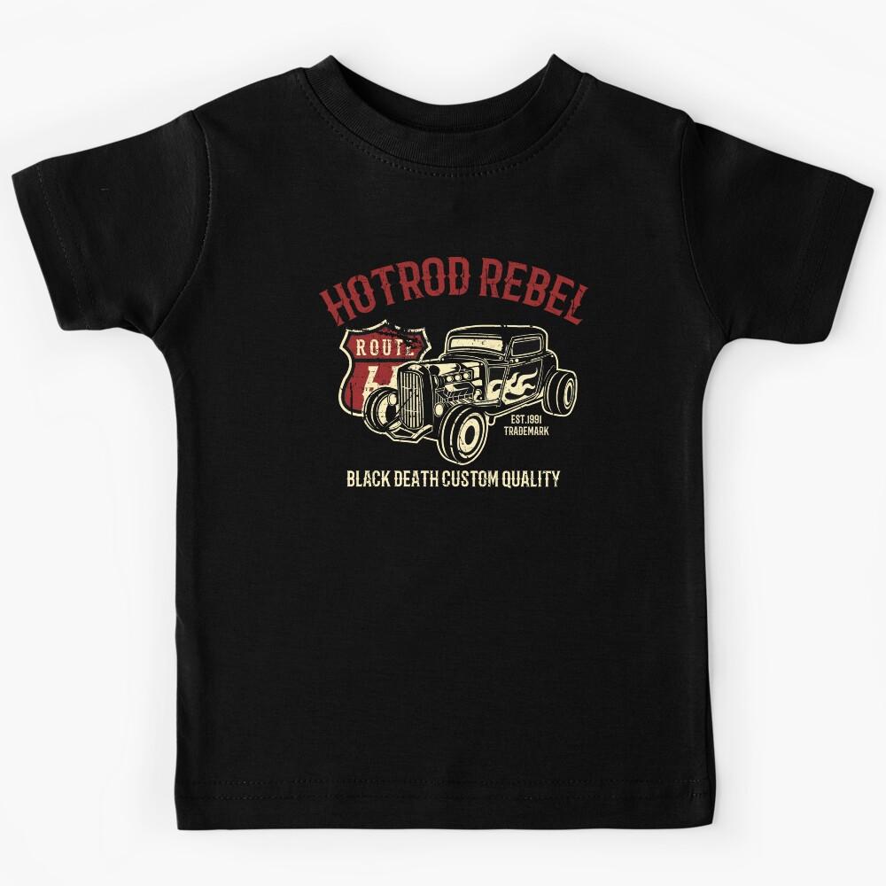 Hot Rod Rebel Car Kids T-Shirt 150