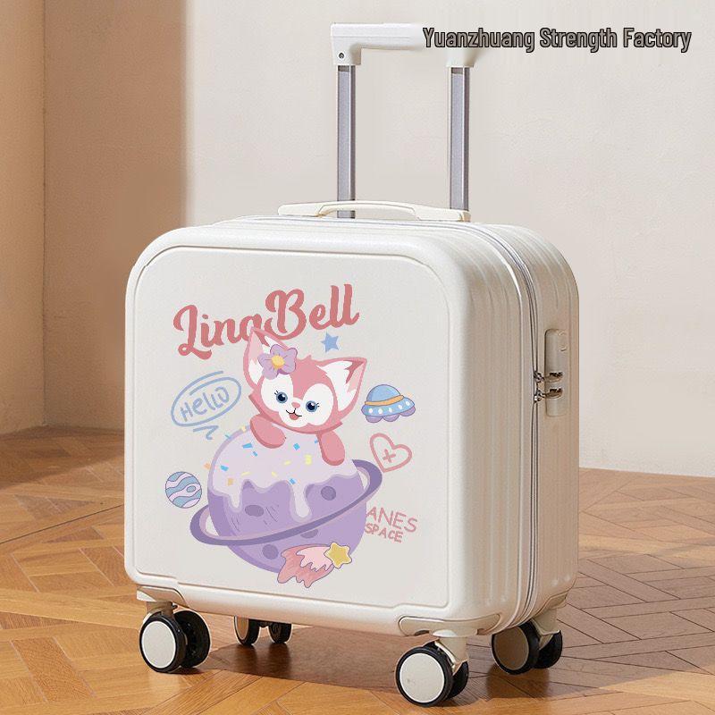 Children's Cartoon Carry-on Suitcase for Boys & Girls, Small Trolley with Password Lock