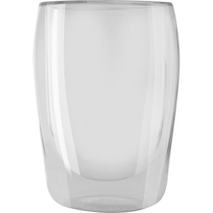 MELITTA Lot de 2 verres en borosilicate pour latté Machiatto 300 ml transparent