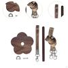 Wrist Yarn Holder Storage Wooden Portable Gift Rack with Strap & Crossbody Organizer for