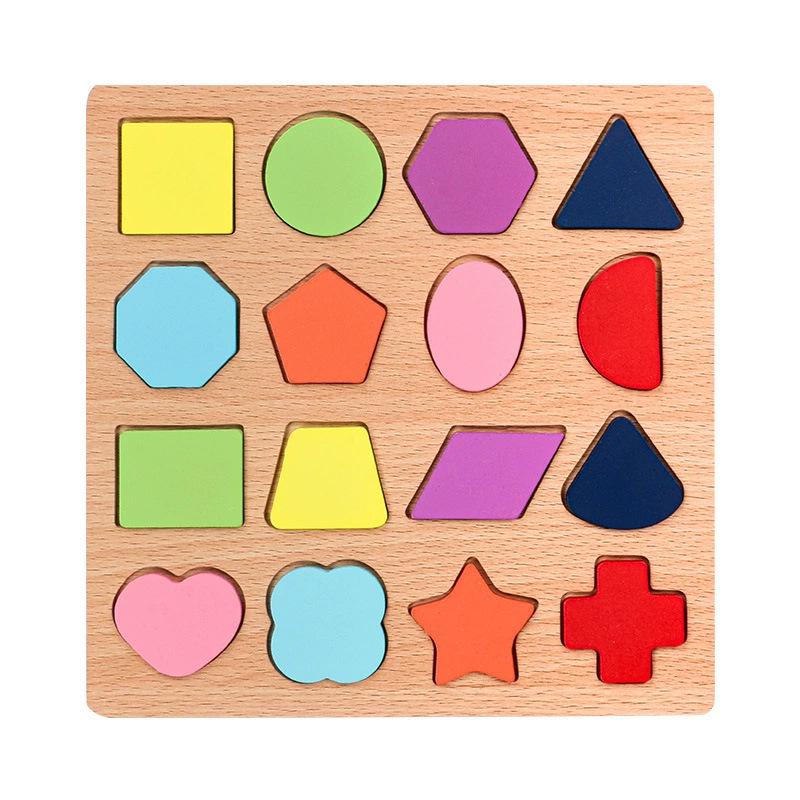 Macaron Color Wooden Alphabet & Number Puzzle for Children's Early Education, Ages 3-6