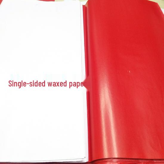 75x50cm Red Single-Sided Waxed Paper for Kindergarten and Handmade Colored Paper Projects
