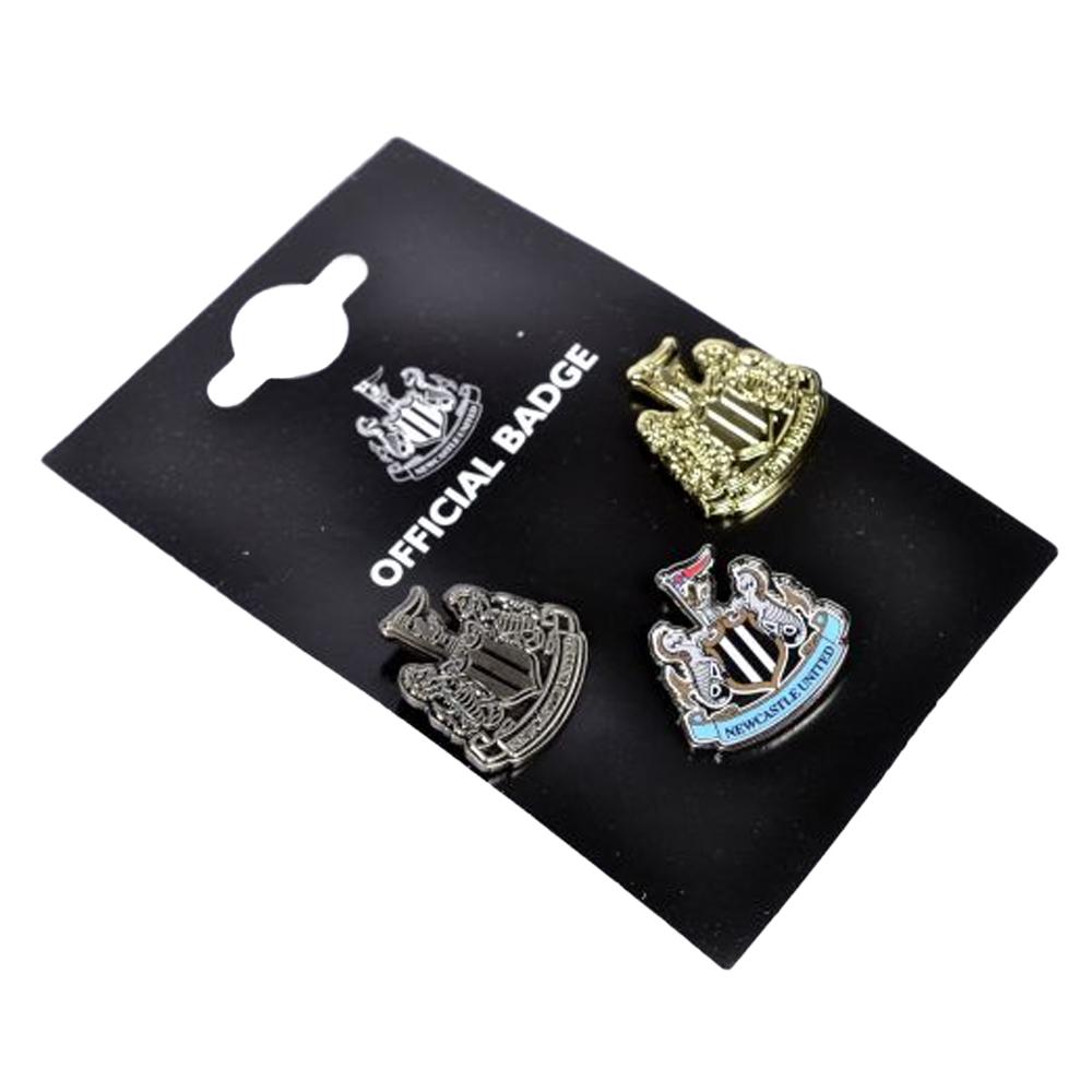 Newcastle United FC Crest Badge Set (Pack of 3)