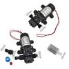 18mm 1/2" Male Thread DC 12V 60W Micro Diaphragm Water Pump With 12V-6A Adapter Garden Irrigation  Watering Self-Priming Booster