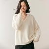 Mengyi 2025 Cashmere Women's Sweater: Soft, Comfortable, Mid-Length Knitwear, Solid Color, Long Sleeve, Autumn/Winter Collection.