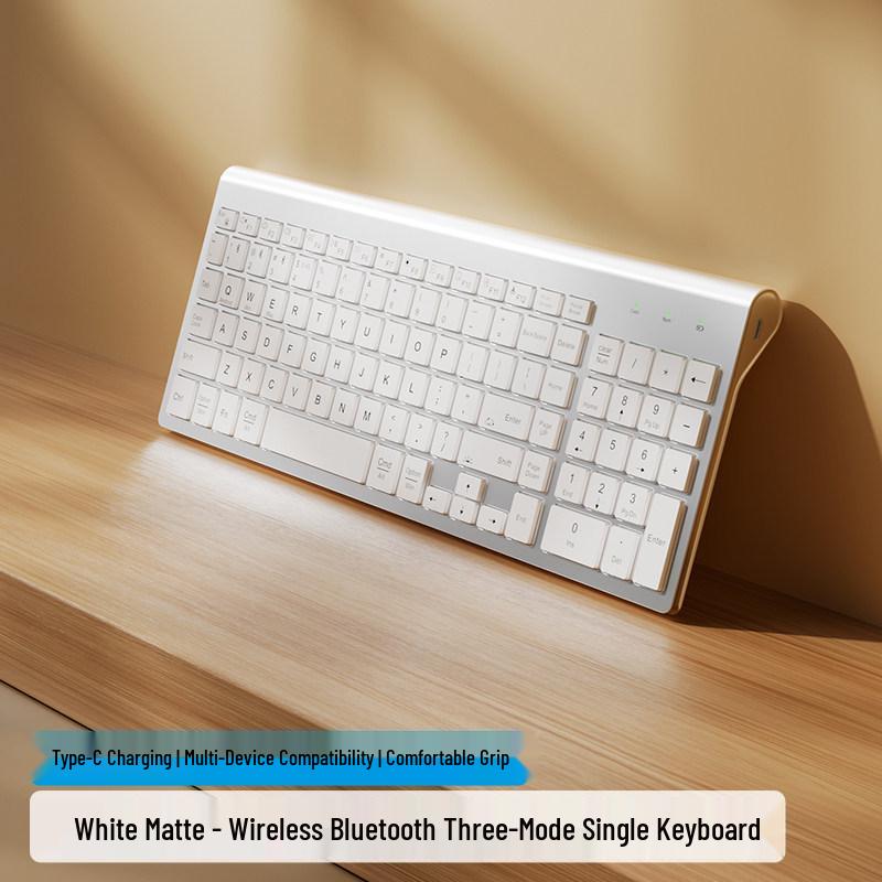 Dual-Mode Backlit Bluetooth Wireless Keyboard & Mouse Set with Eight-Color Lighting
