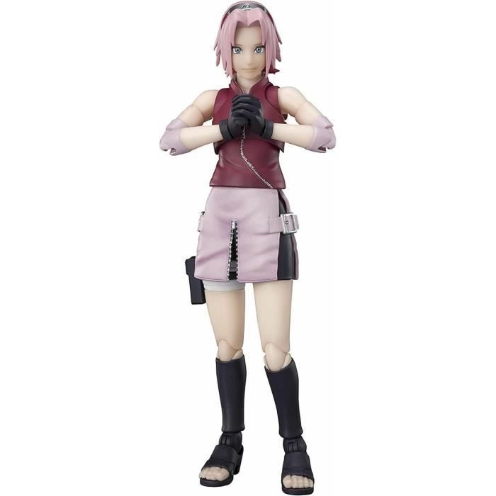 Figurine Articulée - COSMIC GROUP - Sakura Haruno - 14 Cm - Accessoires Inclus - Naruto Shippuden