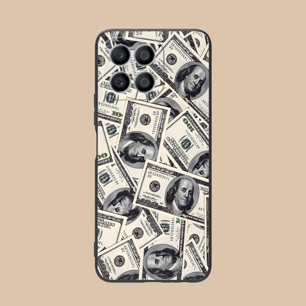 USD Dollar Matte TPU Mobile Phone Case for Honor 90 80 70 60 50 30 20 10 9 8 7 Pro S SE Lite 5G Colorful Printing Cover