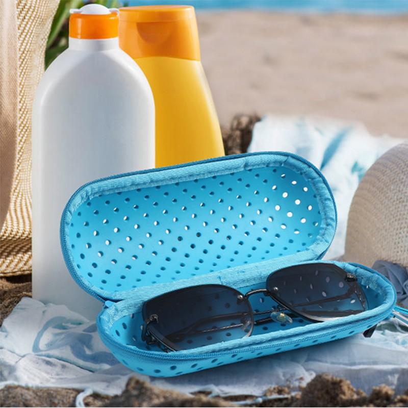 EVA Soft Swimming Glasses Organizer Protector Glasses Case Swimming Gear Breathable Drainage Hole Portable Goggles Cover