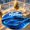 Custom Name Personalized Sports car Print Round Rug, Versatile Home Decor Carpet, for Playroom, Apartment, Balcony, Entryway, Hallway Gift