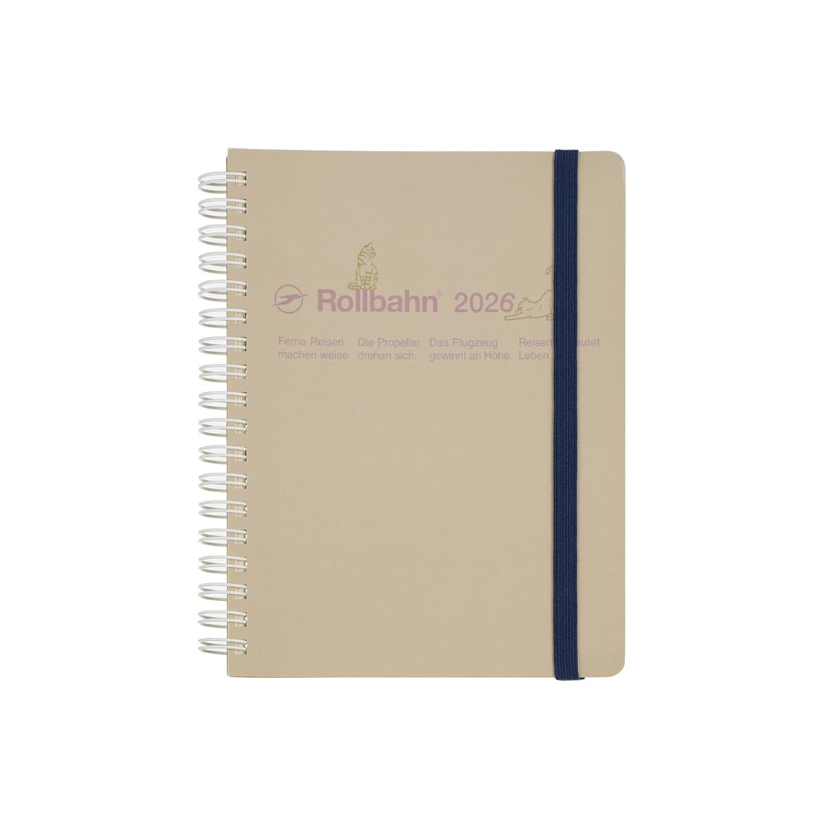 

[Delfonics Planner 2026 Edition / Starting October 2025] Rollbahn Graffiti Diary L Monthly Planner (Beige)