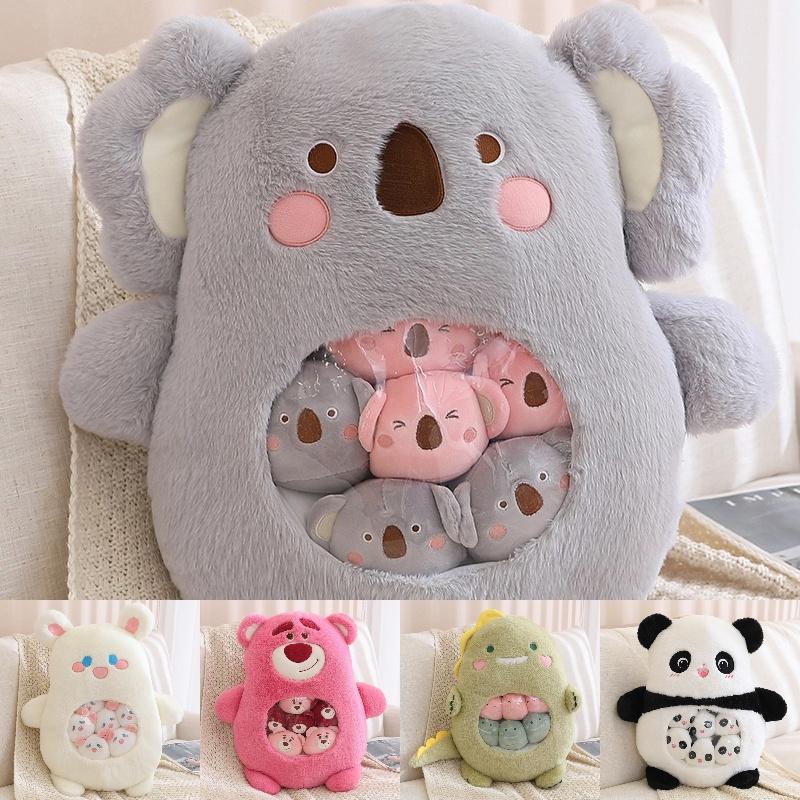 Cute Short Plush Cartoon Snack Pillow Stuffed Animal Toy For Kids Girls Birthday Gift 50x40cm