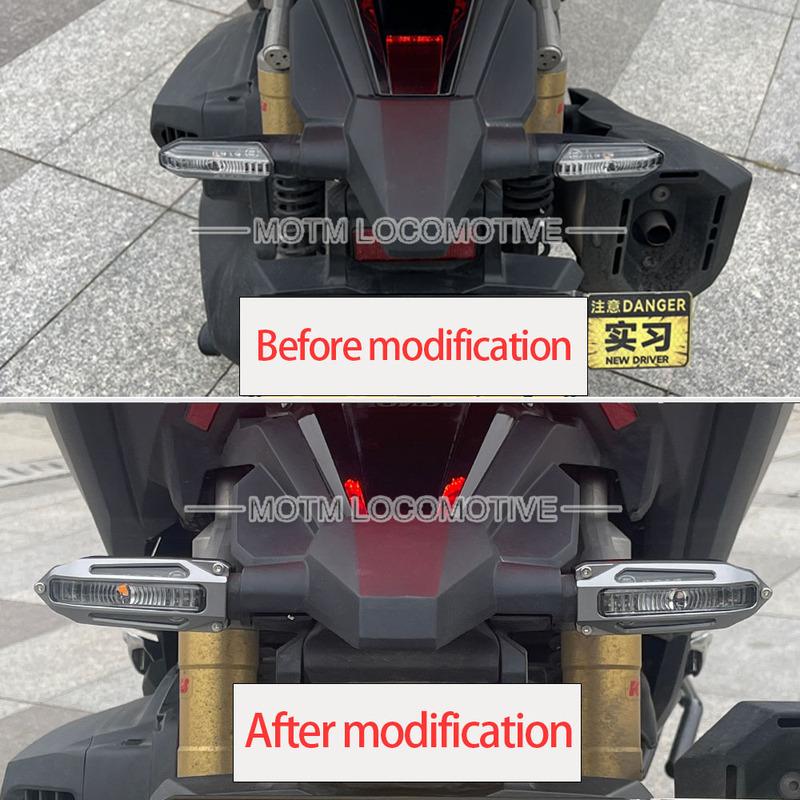 FOR Honda ADV350 ADV160 XADV750 Motorcycle Aluminum Tail Light Front Turn Signal Protective Cover Lamp Shade Easy Non-Destructiv