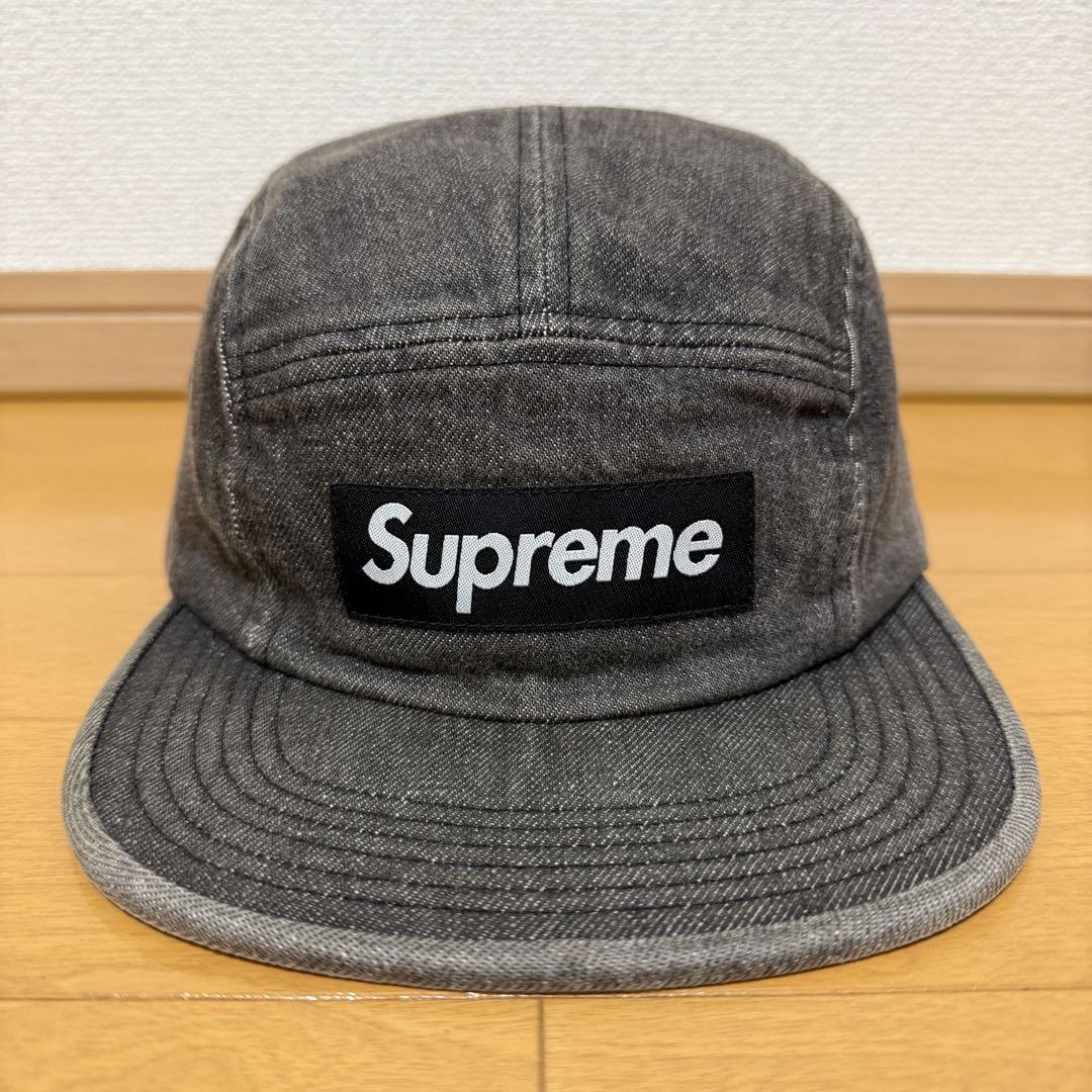 

[USED] Supreme Denim Camp Cap Black 18ss