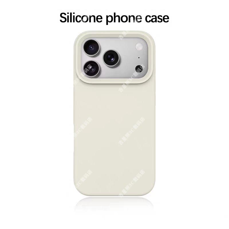 iPhone 13, 14, 15, 16, 17 Pro Max için Yüksek Değerli Sıvı Silikon Telefon Kılıfı - Kadın Sürümü
