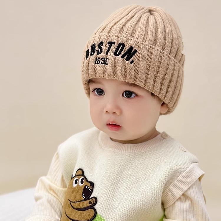 2025 Autumn/Winter Unisex Korean Knit Wool Hat for Kids and Babies - Warm, Trendy Pullover Design
