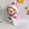 17cm Labubu Plush Doll Outfit Set: Generations 1-3, Pendant, Replacement Clothes, Headband, Overalls, Figurine.