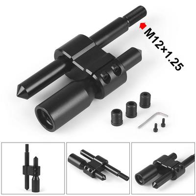 M12*1.25 Car Aluminum H Type Shift Knob Extension Adjustable Extender Gear Shifter With Three Adapters