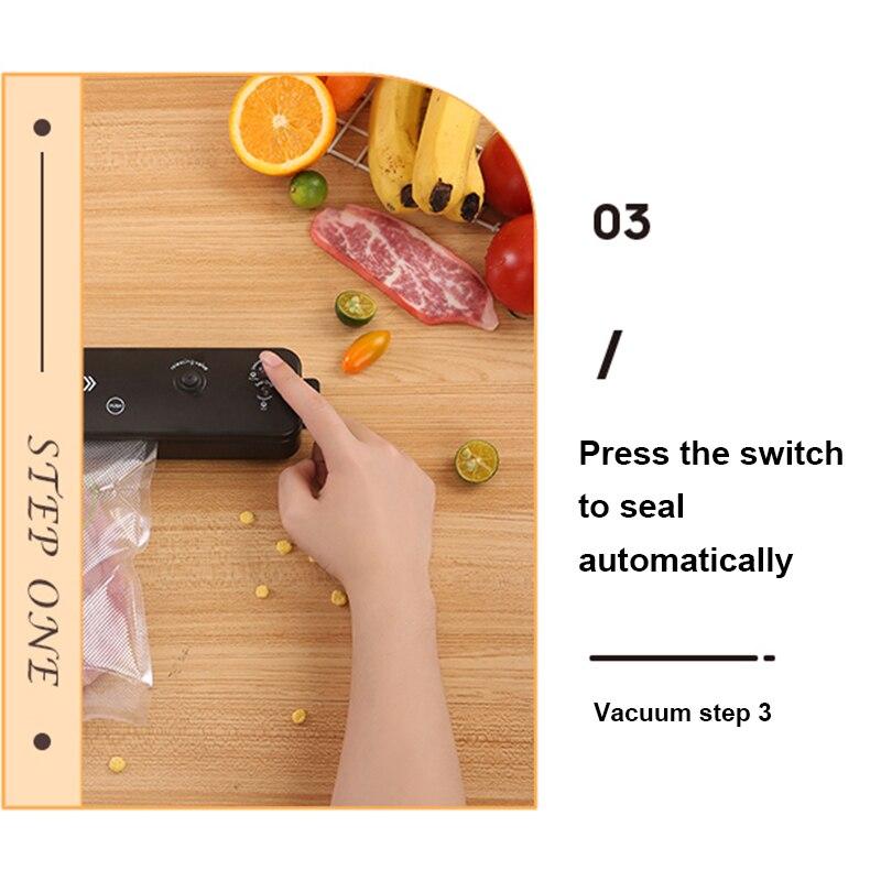 Food Vacuum Sealer Automatic with 10 PCS Vacuum Seal Bags,Dry/Moist Vacuum Sealer Machine for Sous Vide and Food Storage