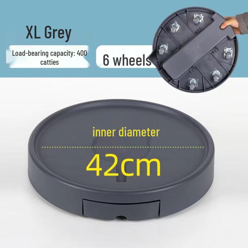 Mobile Flower Pot Tray with Universal Wheels