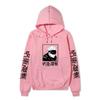 Men Women Fleece Hoodie Gojo Manga Art Two Sleeve Vertical Japanese Characters Casual Anime Hooded Sweatshirt