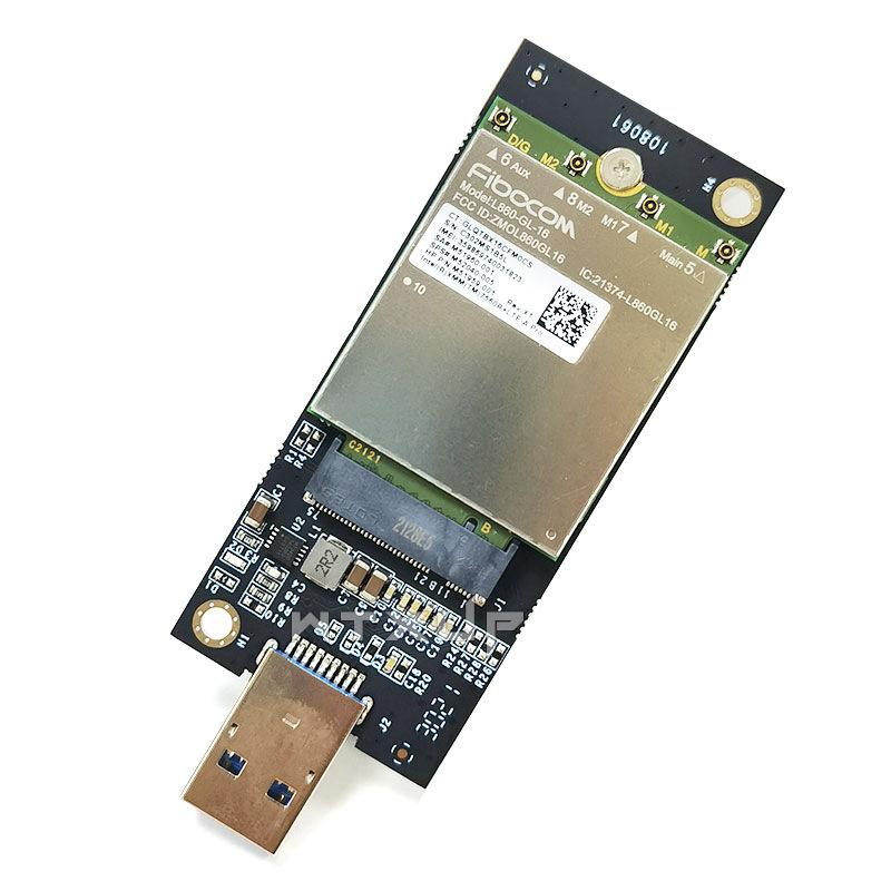 1 Set Dw5821E M2-Ngff Dw5811E Dw5816E Em7455 L860-Gl Scheda di Espansione Usb3.0 Per Modulo 3G/ 4G/ 5G Lte Adattatore M2 Usb