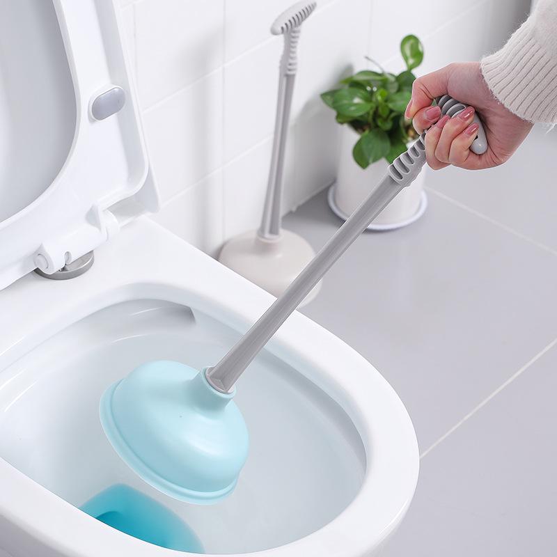 Toilet Plunger Sewer Unclogging Tool with Long Handle