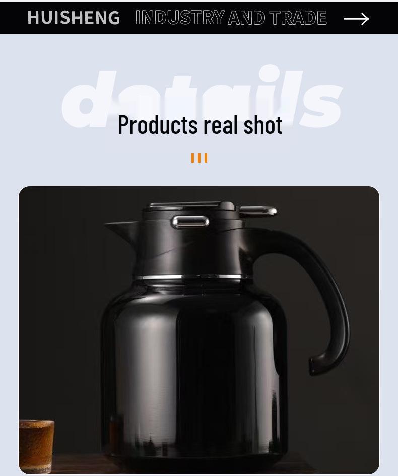 316 Stainless Steel High-Capacity Infuser Teapot for Home & Office - Tea & Water Separation