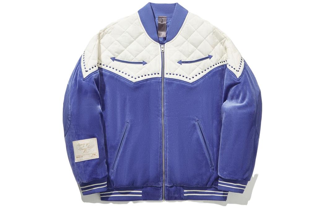Li Ning Puffer Jacket Men s Starry Blue Ecru AJMT253-2 L