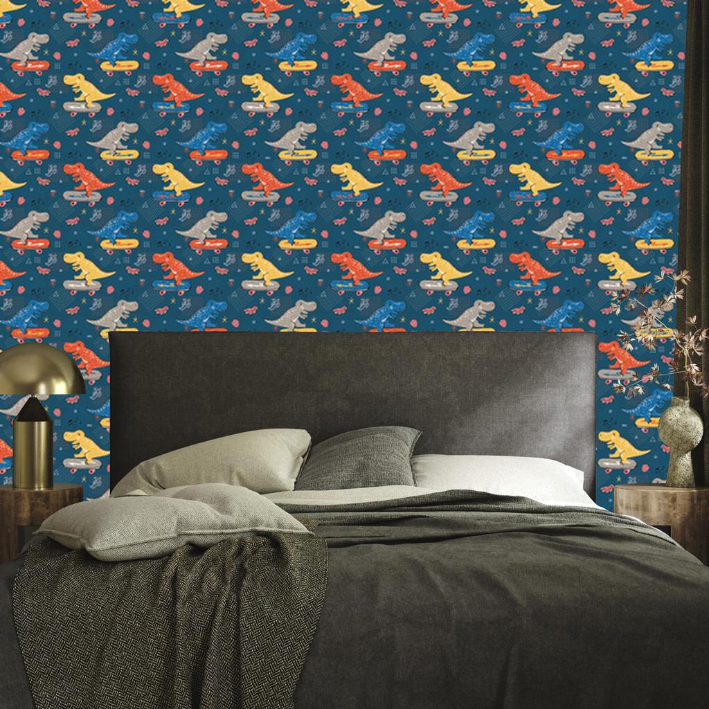 Crocodiles and skateboards wallpaper for living room and bedroom 50x1000