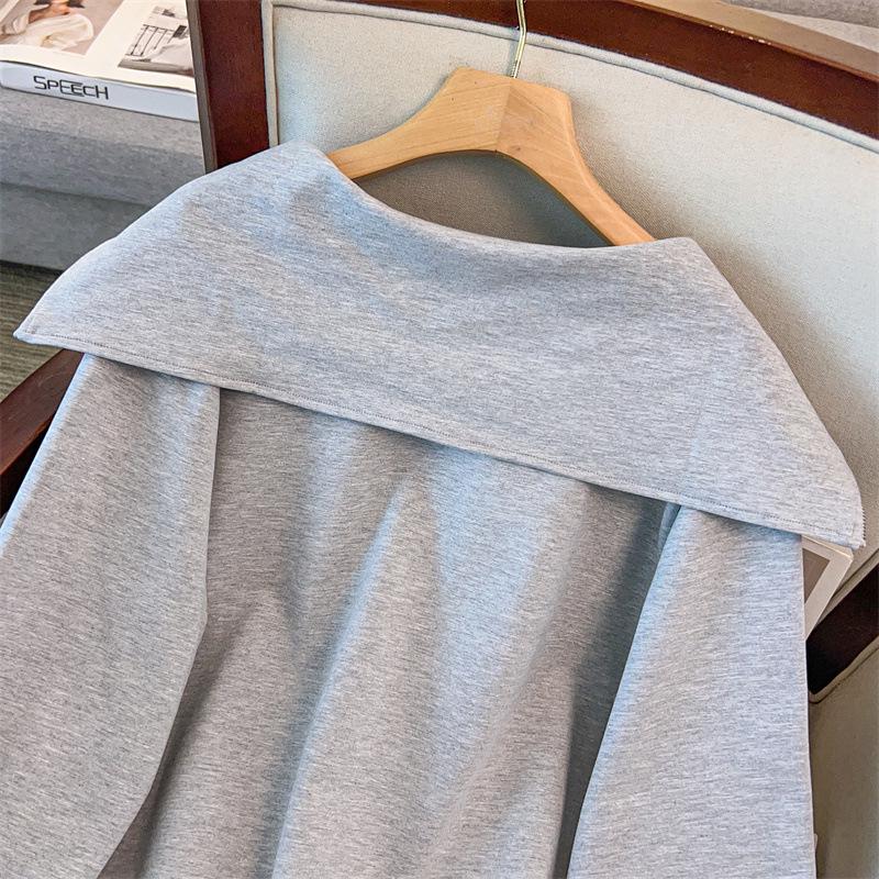 Plus Size Women's Stylish Slimming Hoodie and Long Pants Casual Set (Sizes 200-300 Jin)