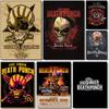 1 Stück Vintage F-Five Finger Death Punch Band Anime Poster Aufkleber Druck Wasserdicht Wandkunst Für Wohnzimmer Schlafzimmer Heimdekoration