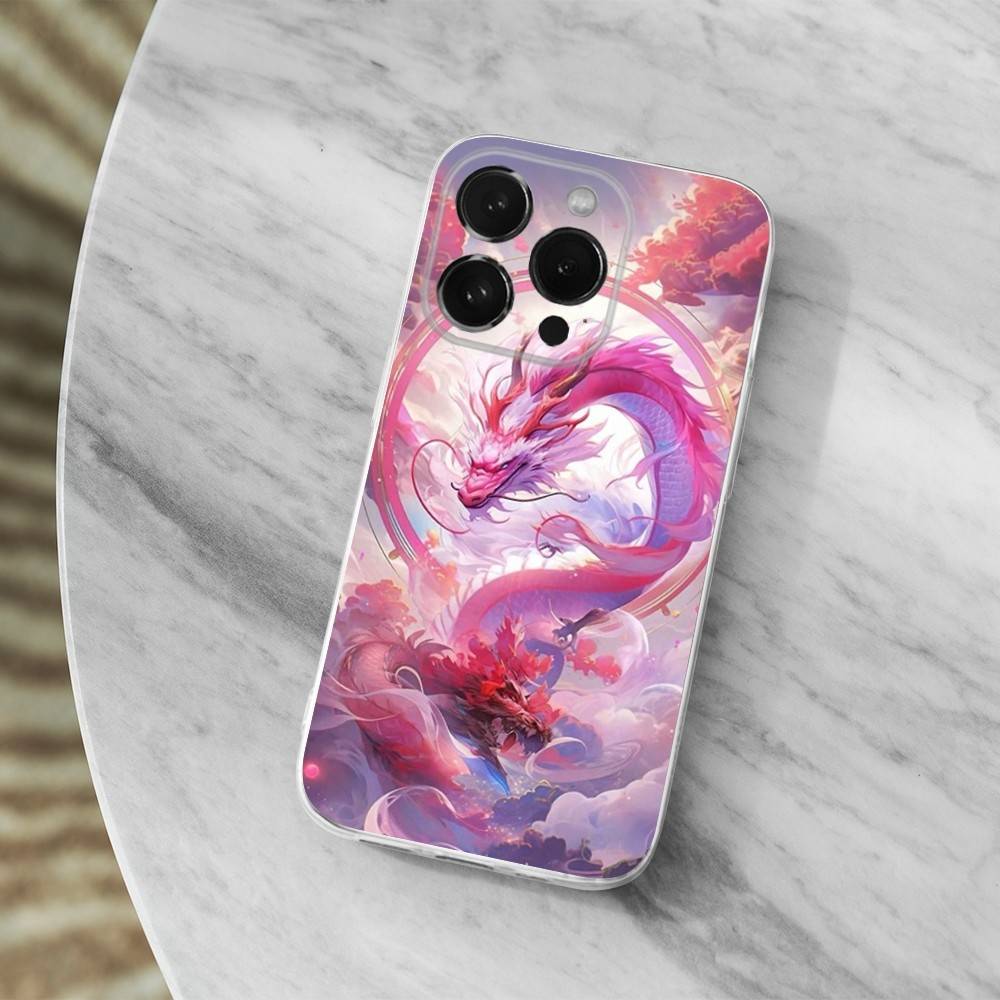 

Animal Dragon Ferocious Phone For iPhone 14,13,12,11,17,16,15,Pro,X,XS,XR,SE,Max,Plus,Mini Transparent Soft Cover iPhone14PRO